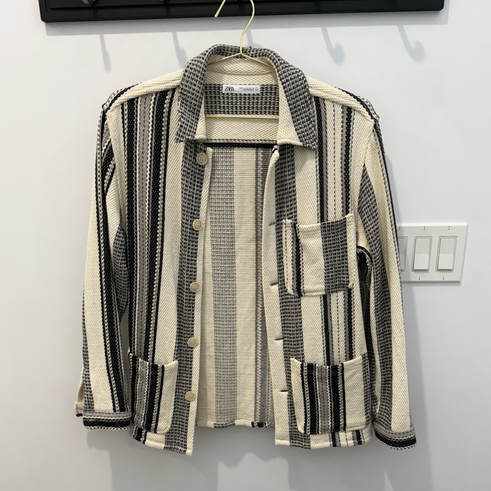 Zara stripped over shirt